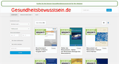 Desktop Screenshot of gesundheitsbewusstsein.de